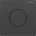 Obrázek GEBERIT Ovládání splachování pisoáru Geberit, s pneumatickým spuštěním splachování, ovládací tlačítko typ 10 Deska a ovládací tlačítko: bílé Designový kroužek: pochromovaný lesklý #116.015.KJ.1
