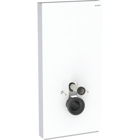 GEBERIT Sanitární modul Geberit Monolith pro závěsné WC, 101 cm, čelo ze skla Čelní opláštění: sklo písková šedá Boční opláštění: hliník #131.022.JL.5
