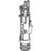 Obrázek GEBERIT Vypouštěcí ventil Geberit typ 212, kompletní, pro Sigma, Delta a UP300 splachovací nádržky pod omítku #244.820.00.1