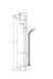 Obrázek Unica sprchová tyč Crometta 65 cm se sprchovou hadicí 27615000 chrom
