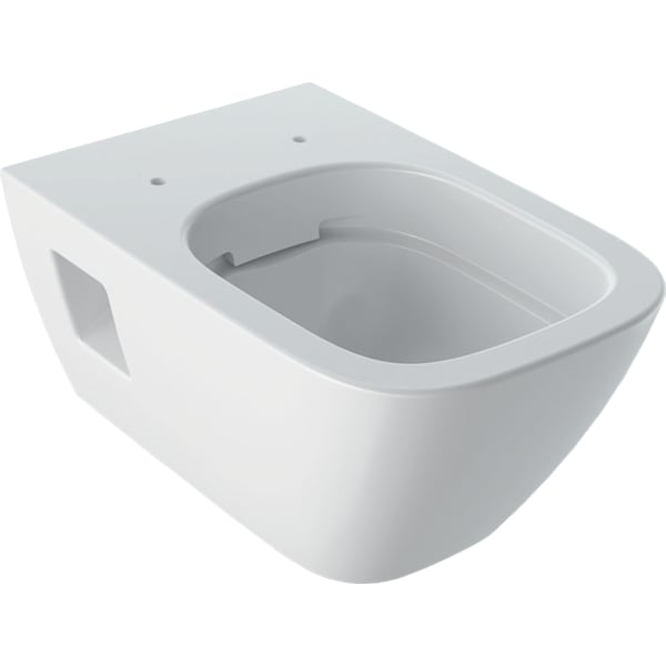 GEBERIT Renova Plan závěsný klozet, splachovací, částečně uzavřený keramický design, Rimfree #500.378.01.8 - bílá / KeraTect