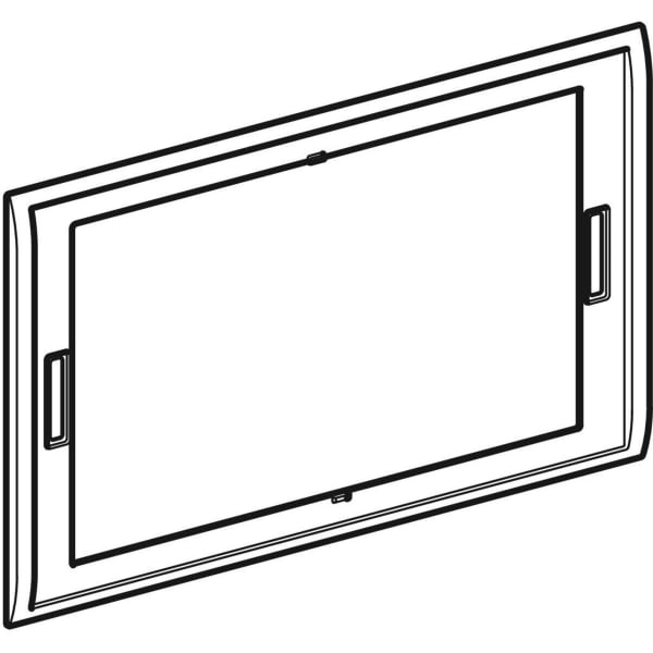 GEBERIT Krycí rámeček Geberit pro ovládací tlačítko Sigma70, Square chrom / Lesklý #115.623.21.1