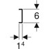 Obrázek GEBERIT Montážní deska Geberit rovná, dvojitá, vzdálenost připojení 7,3 cm nebo 15,3 cm 601.737.00.1
