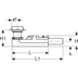 Obrázek GEBERIT Souprava pro hrubou montáž pro sprchové kanálky řady CleanLine, pro výšku mazaniny u vtoku 90–220 mm 154.150.00.1
