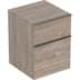 Obrázek GEBERIT Boční skříňka Geberit iCon se dvěma zásuvkami Korpus a přední strana: ořech hickory / melamin se strukturou dřeva Madlo: láva / prášková barva matná 502.315.JR.1
