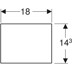 Obrázek GEBERIT Přihrádka do zásuvky Geberit VariForm, rozdělení ve tvaru H, pro dolní zásuvku Tmavě šedá / Melaminované #501.157.00.1