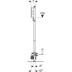 Obrázek GEBERIT Montážní prvek Geberit Duofix pro sprchu, 130 cm, s odtokem ve stěně, nástěnná armatura pod omítku, pro výšku mazaniny u vtoku 90–200 mm #111.580.00.1