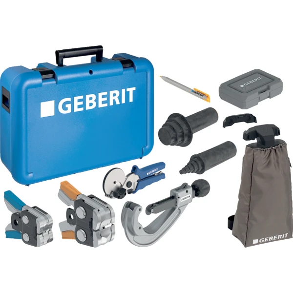GEBERIT Kufřík Geberit FlowFit vybavený nářadím [2], s přihrádkou pro lisovací zařízení ECO 203 / ACO 203 #655.080.00.1
