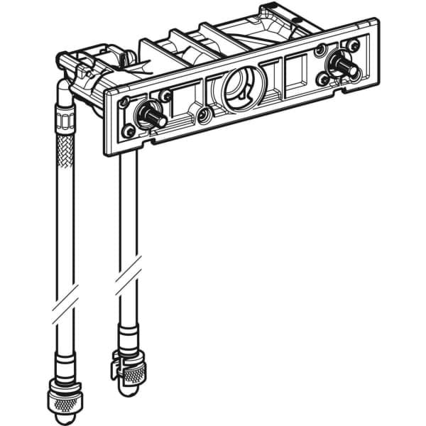 Obrázek GEBERIT Blok ventilu pro umyvadlovou baterii Geberit ONE, nástěnná montáž, pro montážní prvek Geberit ONE 244.164.00.1
