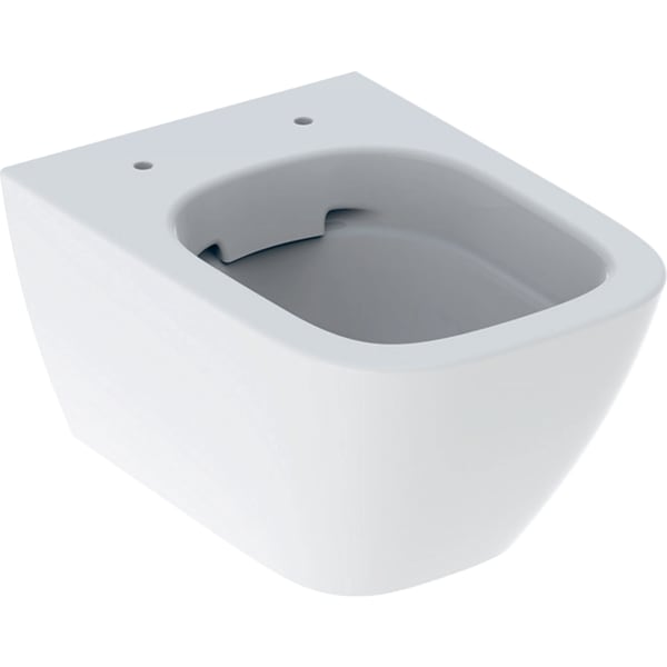 GEBERIT Smyle Square závěsné WC splachovací, zkrácený výstupek, uzavřený keramický design, Rimfree #500.379.01.8 - bílá / KeraTect