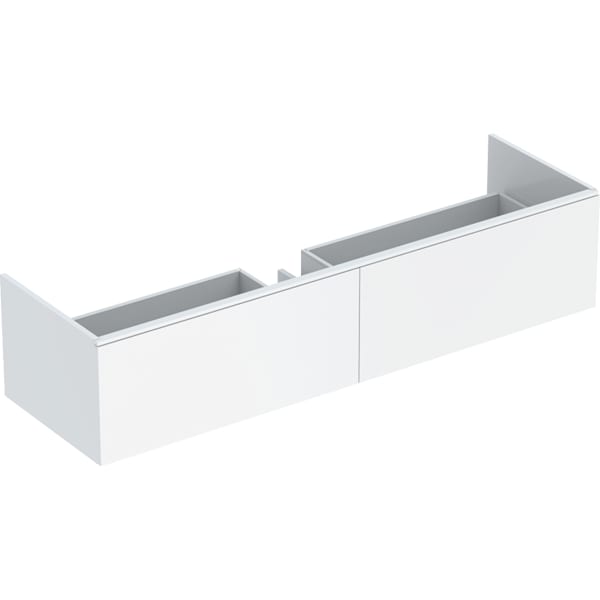 GEBERIT Skříňka pod umyvadlo Geberit Xeno² z minerálního materiálu, se dvěma zásuvkami Bílá / Lak matný #500.346.01.1