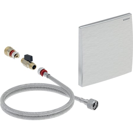 GEBERIT Rekonstrukční souprava Geberit pro ovládání splachování pisoárů, krycí deska a ovládací tlačítko 13 x 13 cm, souprava pro hrubou montáž se splachovací trubkou #115.913.00.1