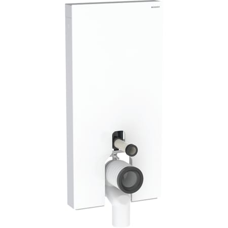GEBERIT Sanitární modul Geberit Monolith pro stojící WC, 101 cm, čelo ze skla Čelní opláštění: sklo písková šedá Boční opláštění: hliník #131.003.JL.5
