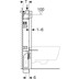 Obrázek GEBERIT Montážní prvek Geberit Kombifix Basic pro závěsné WC, 108 cm, se splachovací nádržkou pod omítku Delta 12 cm #110.100.00.1