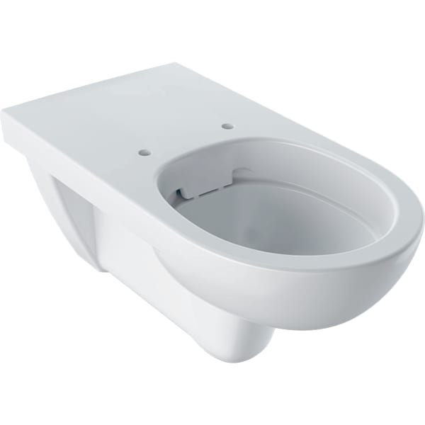 GEBERIT Renova Comfort závěsný klozet, nízké splachování, prodloužený výstupek, bezbariérový, Rimfree #208570600 - bílá / KeraTect