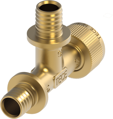 TECE TECEflex rychlospojka, T-kus, přímá, dim. 16 mm x 16 mm x 1/2", Si-bronz #708632