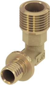 TECE TECEflex koleno s vnějším závitem, dim. 25 x 3/4", Si-bronz #707804