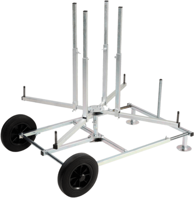 TECE Odvíječ potrubí s kolečky TECEfloor di: 200-900 mm, Da: 600 - 1300 mm #77920020