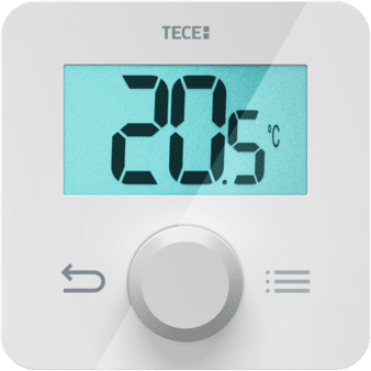TECE TECEfloor pokojový termostat SH- DTP, teplota, LCD displej, programovatelný, bílá #77420055