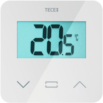 TECE TECEfloor pokojový termostat SH-DTH, teplota a vlhkost, LCD displej, bílá #77420053