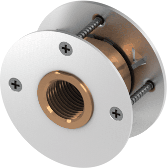 TECE Univerzální nástěnný kanál TECElogo-Push, rozměry 16 x Rp 1/2", červená mosaz / Si-bronz #8723009