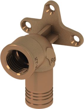 TECE Univerzální nástěnka TECElogo-Push, velikost 20 x Rp 1/2", červená mosaz / Si-bronz #8723003