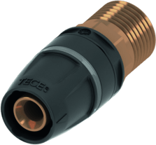 TECE Spojka s vnějším závitem TECElogo-Push, rozměry 32 x R 1", červená mosaz / Si-bronz #8713108