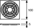Obrázek TECE TECEdrainpoint S designová mřížka z nerezové oceli, 100 mm 3665002