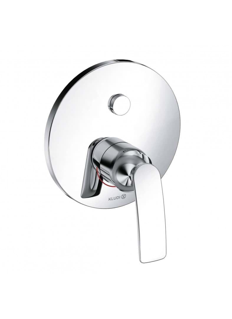 KLUDI Skrytá jednopáková vanová a sprchová baterie PUSH & SWITCH #526630575 - Chrom