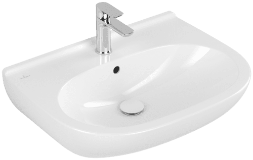 VILLEROY BOCH Umyvadlo O.novo, 650 x 510 x 200 mm, bílé Alpine CeramicPlus, bez přepadu #516066R1