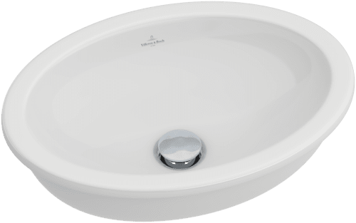 VILLEROY BOCH Vestavné umyvadlo Loop & Friends, 505 x 360 x 185 mm, bílá Alpine CeramicPlus, s přepadem, neleštěné #615510R1