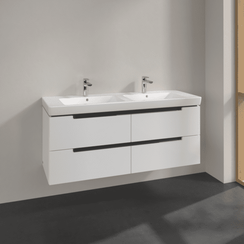 VILLEROY BOCH Subway 2.0 Vanity unit, 4 zásuvky, 1287 x 520 x 449 mm, lesklá bílá #A69910DH, obrázek 2