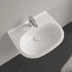 Obrázek VILLEROY BOCH Umyvadlo O.novo, 600 x 490 x 200 mm, bílé Alpine CeramicPlus, s přepadem 516060R1
