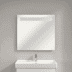 Obrázek VILLEROY BOCH Více informací 14 Zrcadlo s osvětlením, 800 x 750 x 47 mm A4298000
