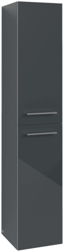 Obrázek VILLEROY BOCH Vysoká skříň Avento, 2 dveře, 350 x 1760 x 404 mm, Crystal Grey A89401B1
