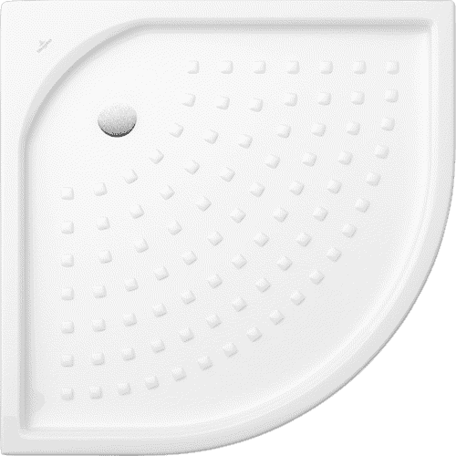 Obrázek VILLEROY BOCH Čtvrtkruhová sprchová vanička O.novo, 900 x 900 x 55 mm, bílá Alpine 62099001
