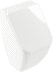 Obrázek VILLEROY BOCH Sací pisoár Venticello, na víko, skrytý přívod, 285 x 320 mm, White Alpine CeramicPlus 5504R1R1
