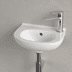 Obrázek VILLEROY BOCH O.novo Kompaktní umyvadlo, 360 x 270 x 160 mm, bílé Alpine CeramicPlus, s přepadem 536036R1
