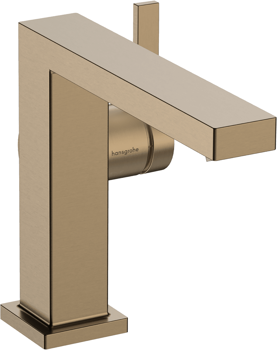 HANSGROHE Tecturis E Páková umyvadlová baterie 110 Fine CoolStart EcoSmart+ s odtokovou soupravou Push-Open #73020140 - kartáčovaný bronz