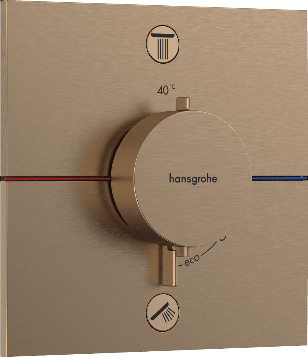 HANSGROHE ShowerSelect Comfort termostatická baterie pod omítku, 2 spotřebiče #15572140 - kartáčovaný bronz