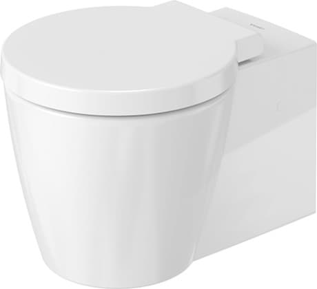 DURAVIT Závěsný klozet 021009 Design by Philippe Starck #0210090064 - © Barva 00, Bílá Vysoký lesk, Množství vody na splachování: 4,5 l 410 x 575 mm