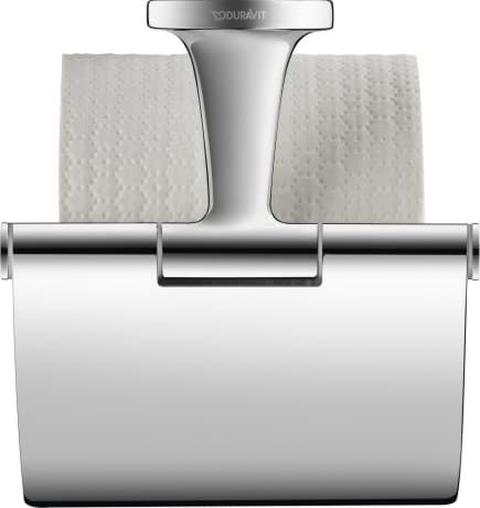 Зображення з  DURAVIT Držák toaletního papíru 009940 Design by Philippe Starck #0099401000 - Barva 10, Chrom 125 mm