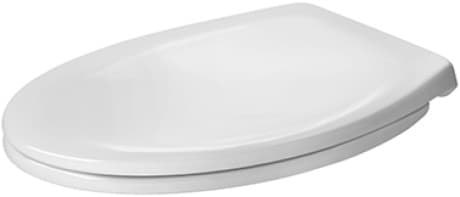 DURAVIT WC sedátko 006419 #0064190096 - barva 00, bílý vysoký lesk, odnímatelná sedací souprava, barevný závěs: černý 370 x 50 mm