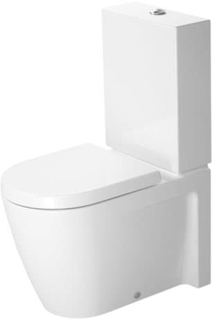 DURAVIT Stojící WC kombi 214509 Design by Philippe Starck #21450900001 - © Barva 00, Bílá Vysoký lesk, Množství vody na splachování: 4,5 l, Princip splachování: Tryska 370 x 630 mm