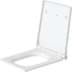 Obrázek DURAVIT Sedátko pro WC 002119 Design by sieger design #0021190000 - Barva 00, Typ: Obdélníkový, Bílá Vysoký lesk, Barva závěsů: Nerez, Překrývající se 371 x 463 mm
