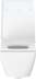Obrázek DURAVIT Sedátko pro WC 002119 Design by sieger design #0021190000 - Barva 00, Typ: Obdélníkový, Bílá Vysoký lesk, Barva závěsů: Nerez, Překrývající se 371 x 463 mm