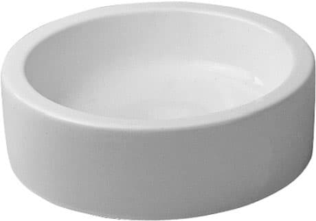 DURAVIT Umyvadlová mísa 044546 Design by Philippe Starck #04454600001 - • Barva 00, Bílá Vysoký lesk, Počet míst pro mytí: 1 Uprostřed, Glazovaná zadní stěna: Ne Ø 460 mm