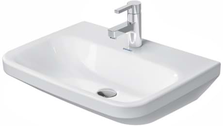 DURAVIT Umyvadlo Med 232460 Design by Matteo Thun & Antonio Rodriguez #23246000701 - p Barva 00, Bílá Vysoký lesk, Obdélníkový, Počet míst pro mytí: 1 Uprostřed, Počet otvorů pro armaturu na jednom umyvadle: 1 Uprostřed 600 x 440 mm