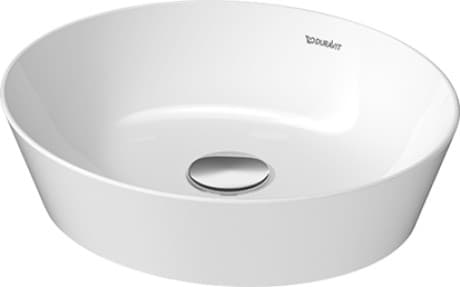 DURAVIT Umyvadlová mísa 232840 Design by Philippe Starck #23284032001 - • Barva 00, Bílá Vysoký lesk, Ovalné, Počet míst pro mytí: 1 Uprostřed, Glazovaná zadní stěna: Ne 400 x 360 mm