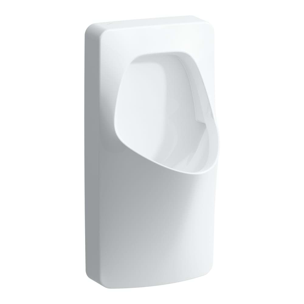 LAUFEN ANTERO odtokový pisoár, přívod vody uvnitř, se splachovacím okrajem 380 x 365 x 770 mm #H8411534004011 - 400 - Bílá LCC (LAUFEN Clean Coat)